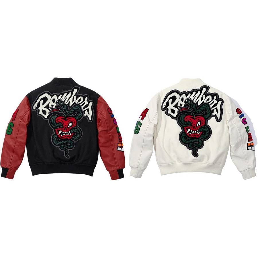 Supreme®/wtaps® Varsity Jacket release photo 1