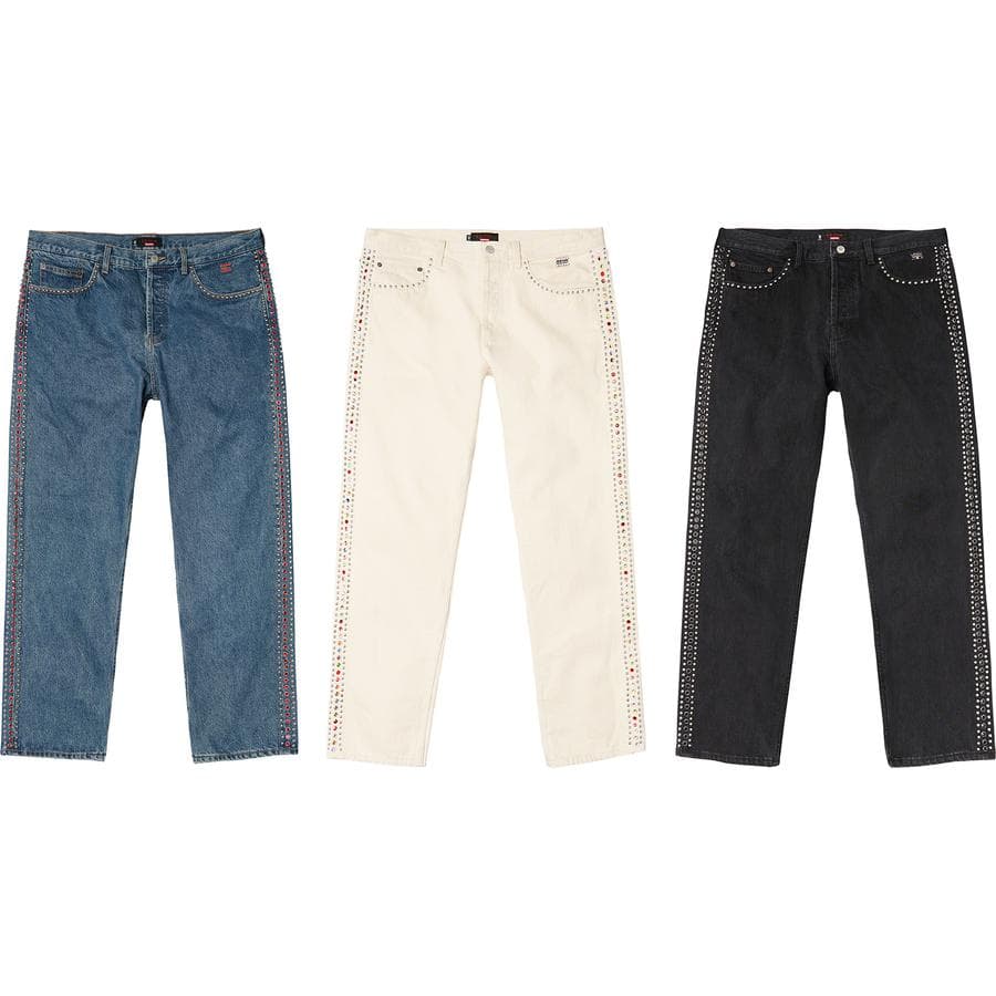 Supreme®/b.b.simon® Studded Regular Jean release photo 1
