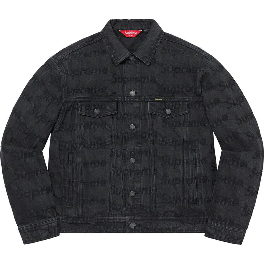 Supreme Frayed Logos Denim Trucker Jacket release photo 2