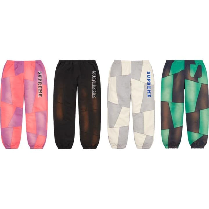 Supreme Patchwork Sweatpant release photo 1