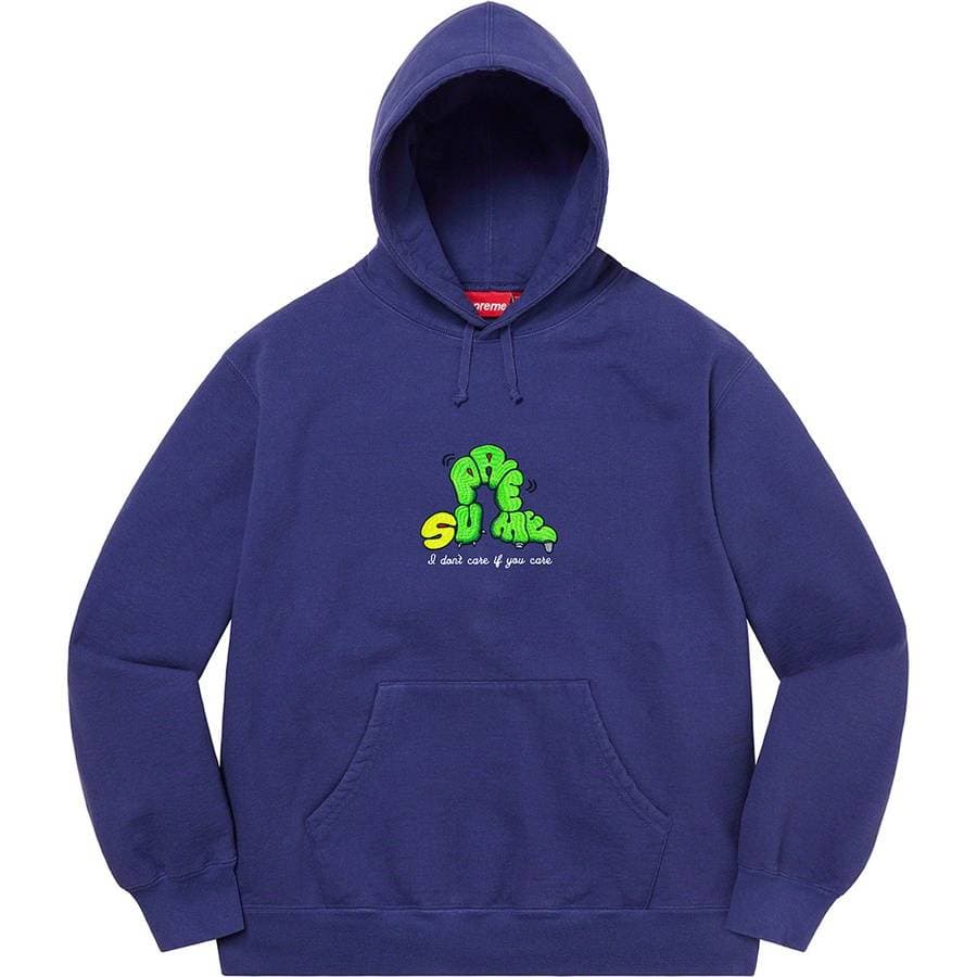 Supreme Don't Care Hooded Sweatshirt release photo 2