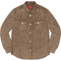 Supreme Washed Corduroy Shirt release thumbnail 4