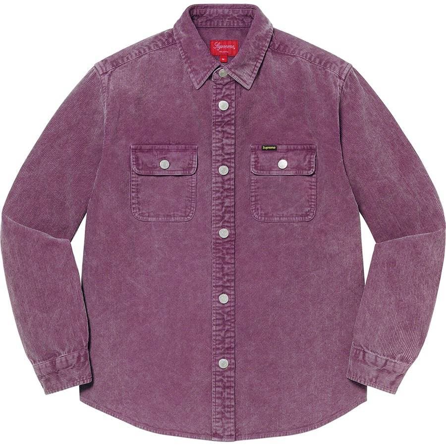Supreme Washed Corduroy Shirt release photo 2