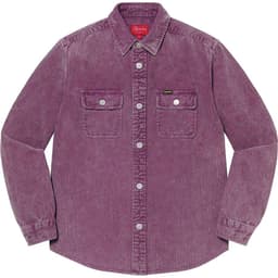 Supreme Washed Corduroy Shirt release thumbnail 2