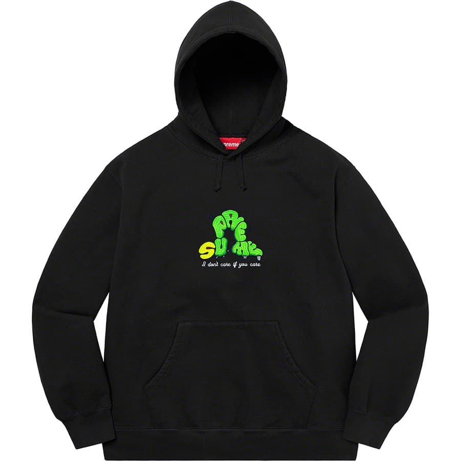 Supreme Don't Care Hooded Sweatshirt release photo 6
