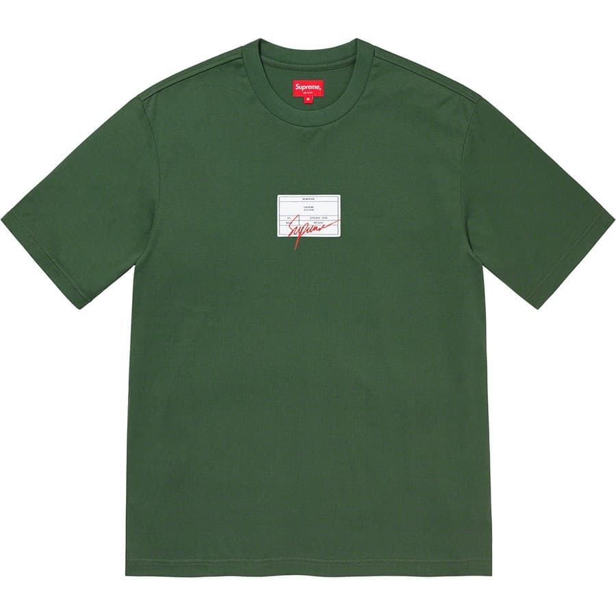 Supreme Signature Label S/S Top release photo 4