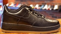 NIKE AIR FORCE 1 LOW BLACK/BLACK-GUM  Nike release photo