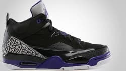 JORDAN SON OF MARS LOW BLACK/GRAPE  Jordan release photo
