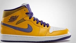 AIR JORDAN 1 RETRO MID UNIVERSITY GOLD/TOUR YELLOW-WHITE-GRAPE ICE release photo 1