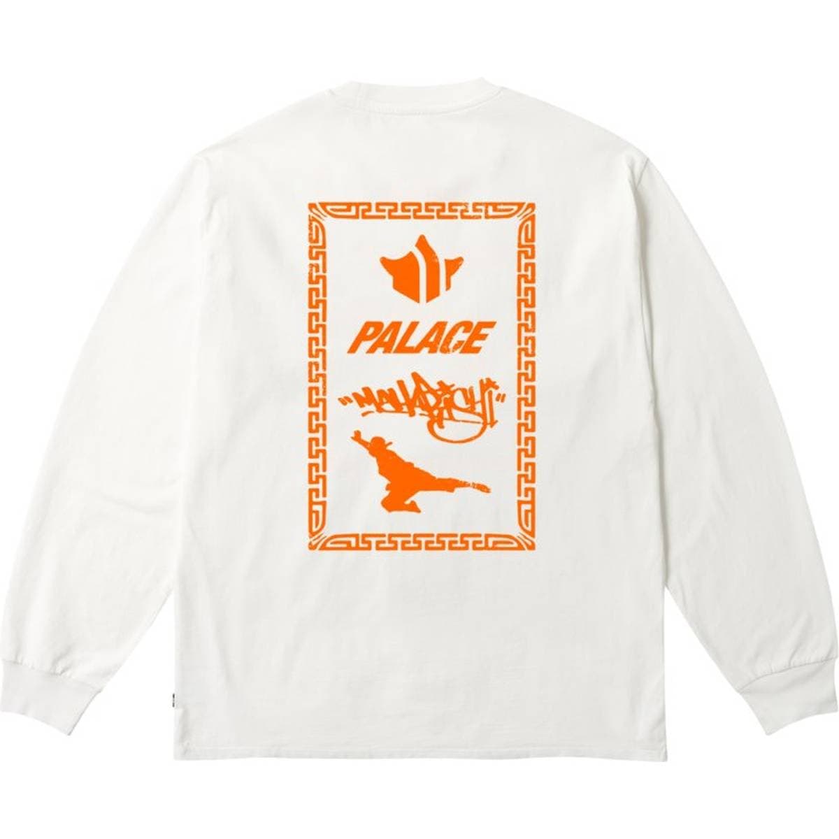 Palace Palace Maharishi Shaolin Tag Longsleeve White release photo