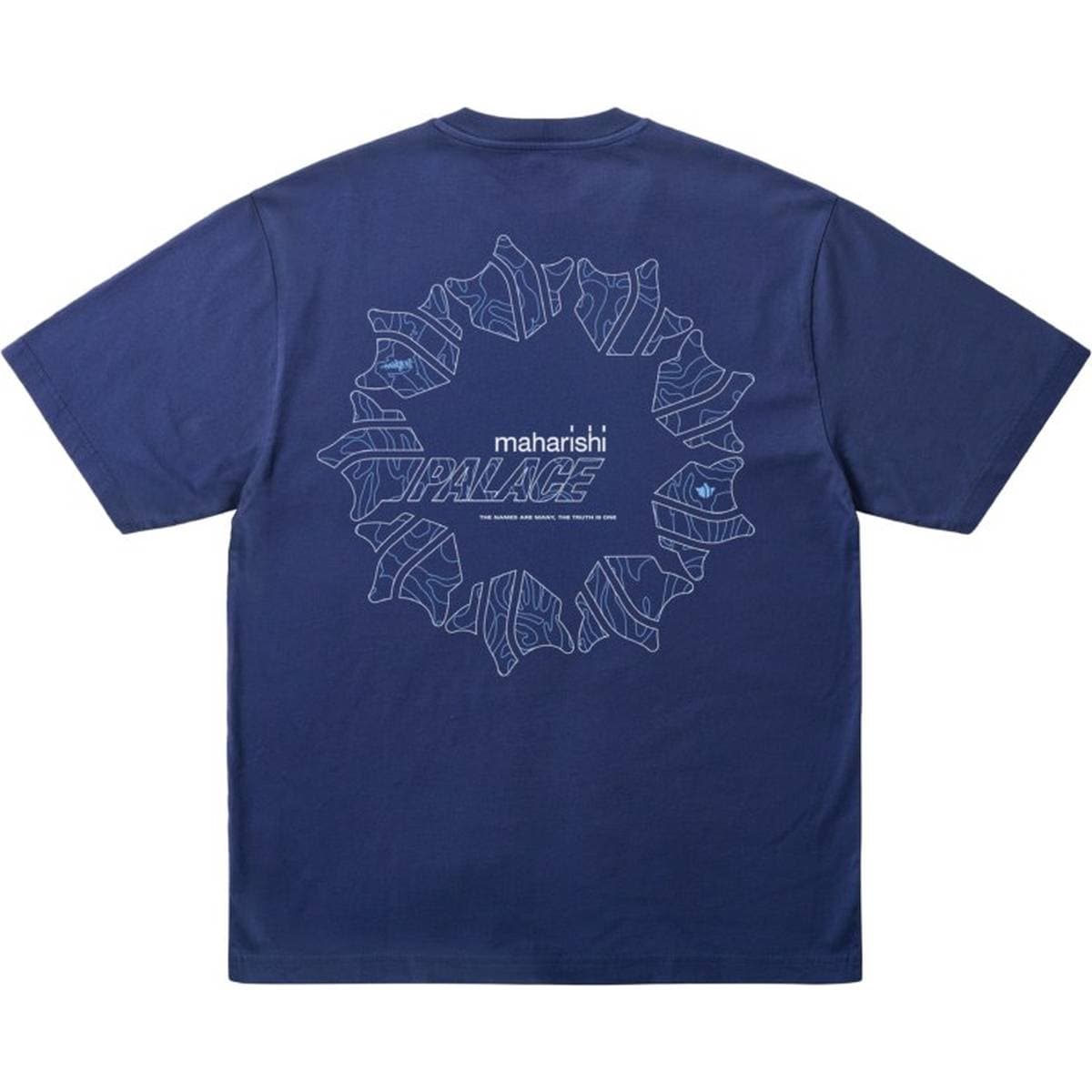 Palace Palace Maharishi Templea Star T-shirt Blue release photo 1