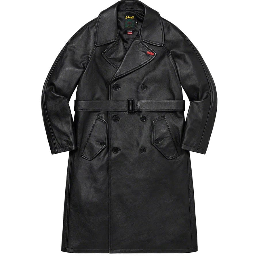 Supreme®/schott® Leather Trench Coat release photo 1