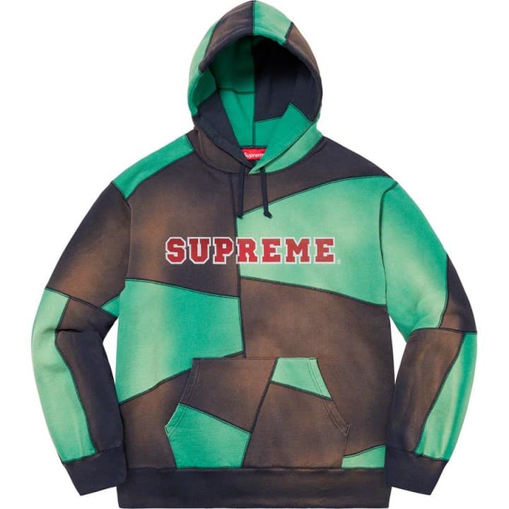Supreme Patchwork Hooded Sweatshirt release photo 2