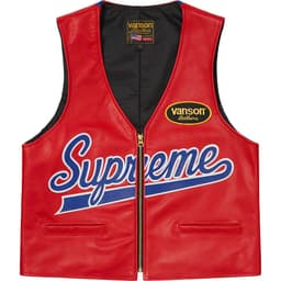 Supreme®/Vanson Leathers® Spider Web Vest release thumbnail 5