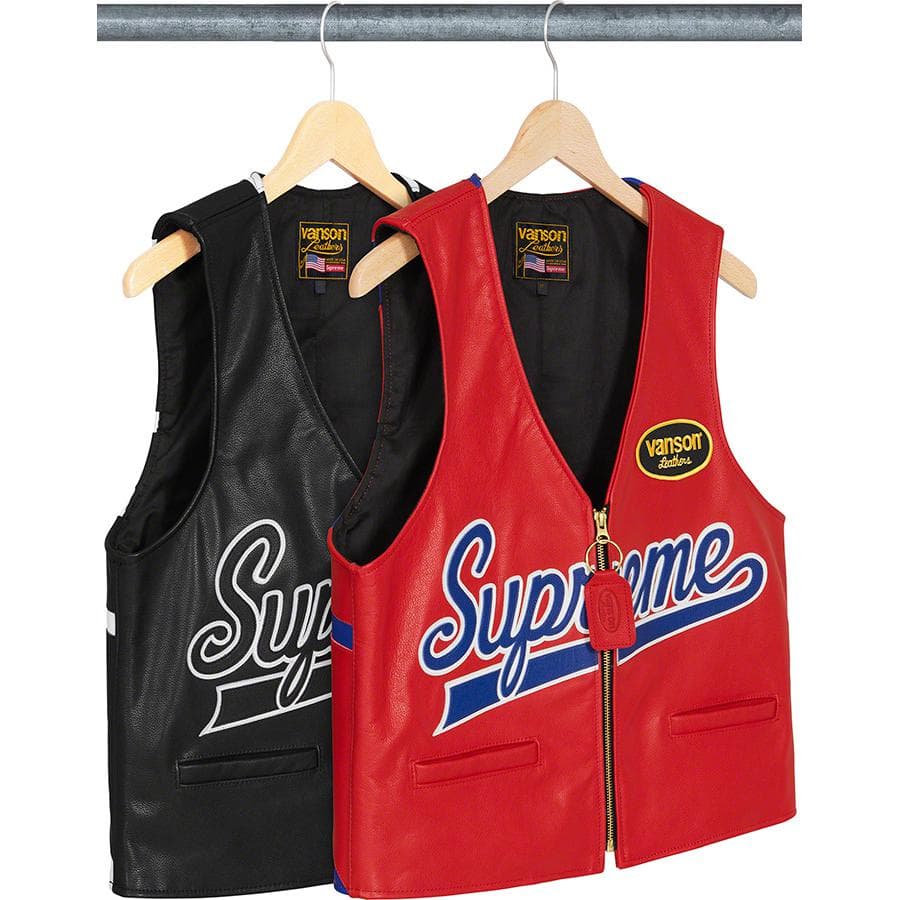 Supreme®/Vanson Leathers® Spider Web Vest release photo 1