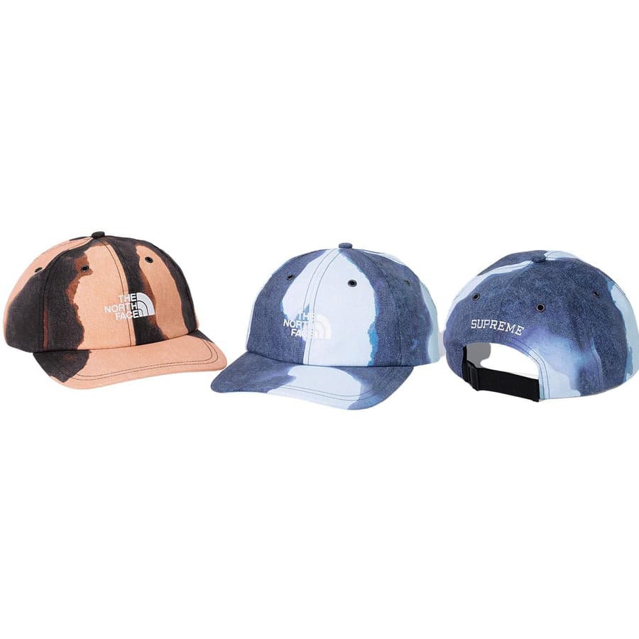 Supreme®/the North Face® Bleached Denim Print 6-panel release photo 1