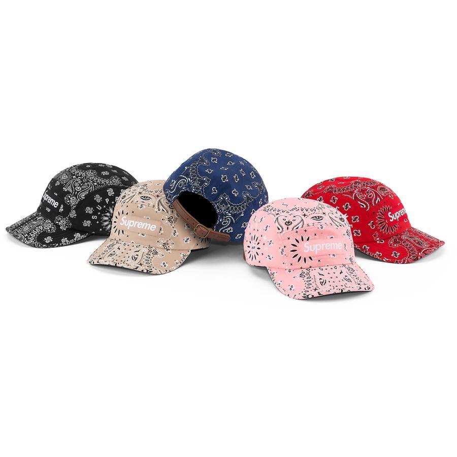 Supreme Bandana Camp Cap release photo 1