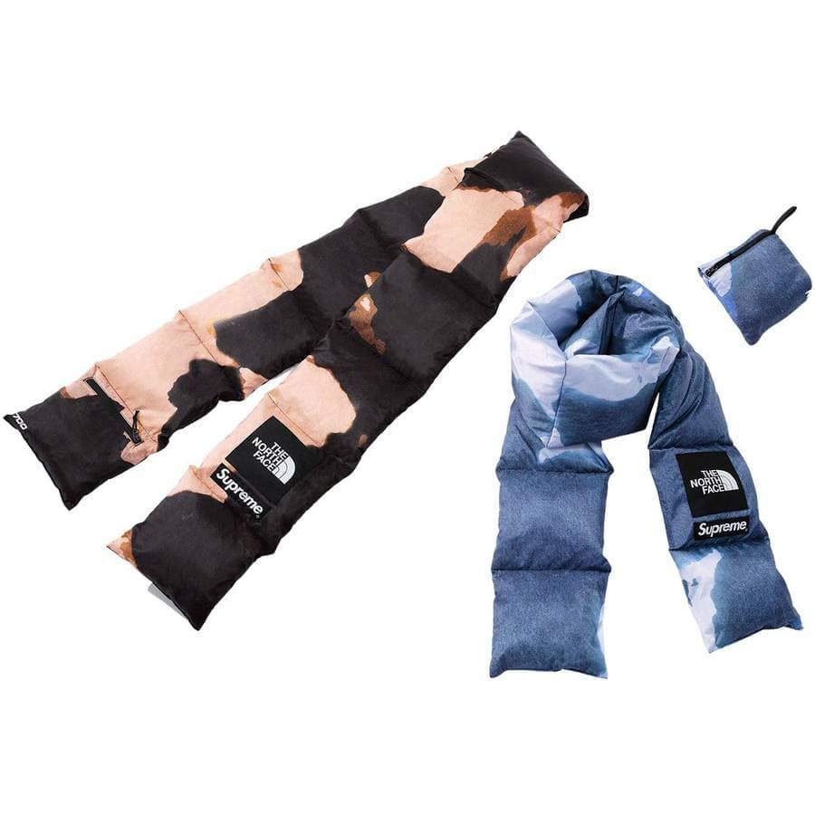Supreme®/the North Face® Bleached Denim Print 700-fill Down Scarf release photo 1