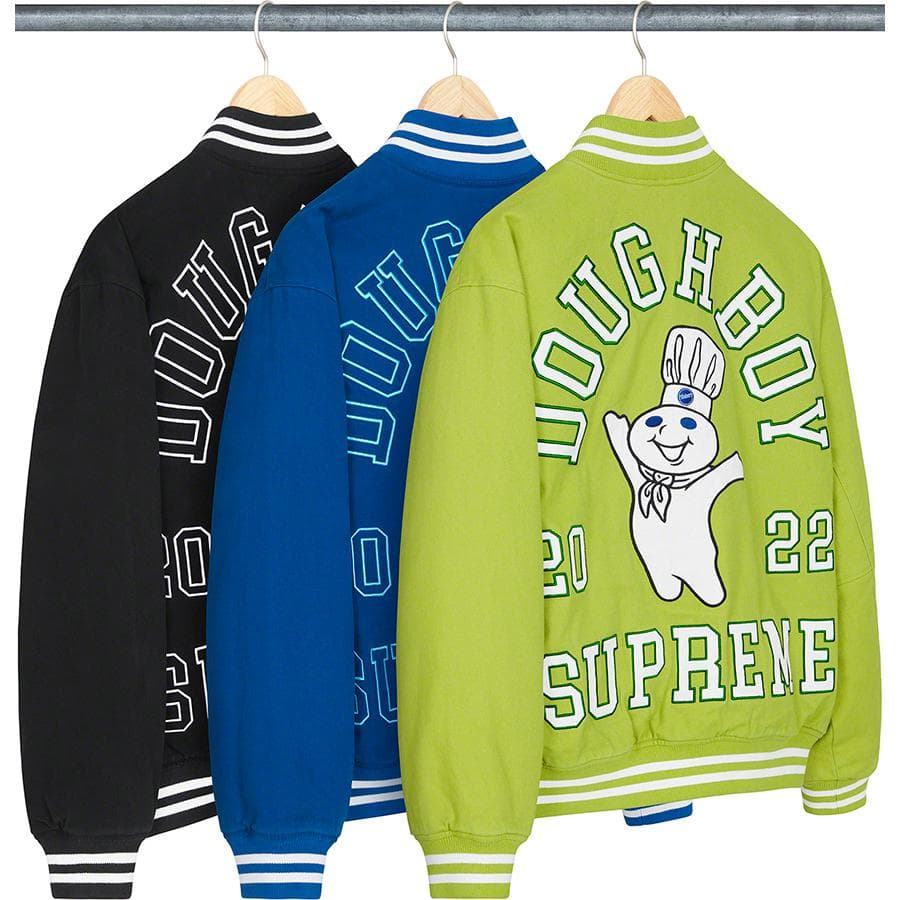 Supreme®/mitchell & Ness® Doughboy Twill Varsity Jacket release photo 1