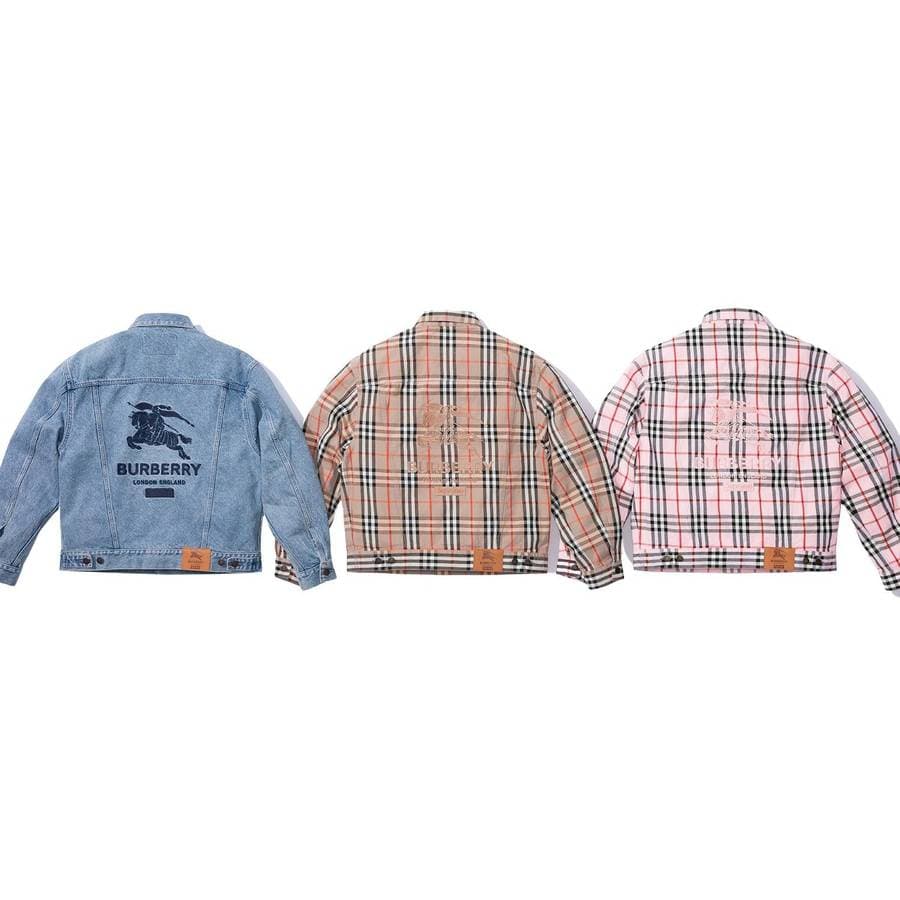 Supreme®/burberry® Denim Trucker Jacket release photo 1