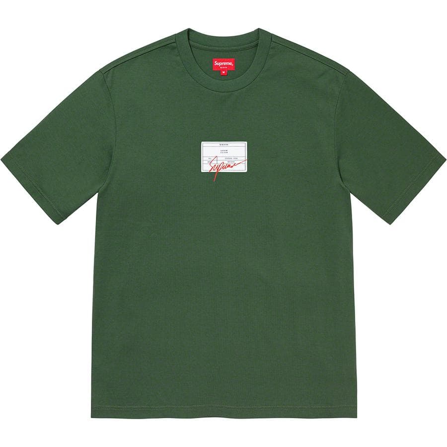Supreme Signature Label S/S Top release photo 1