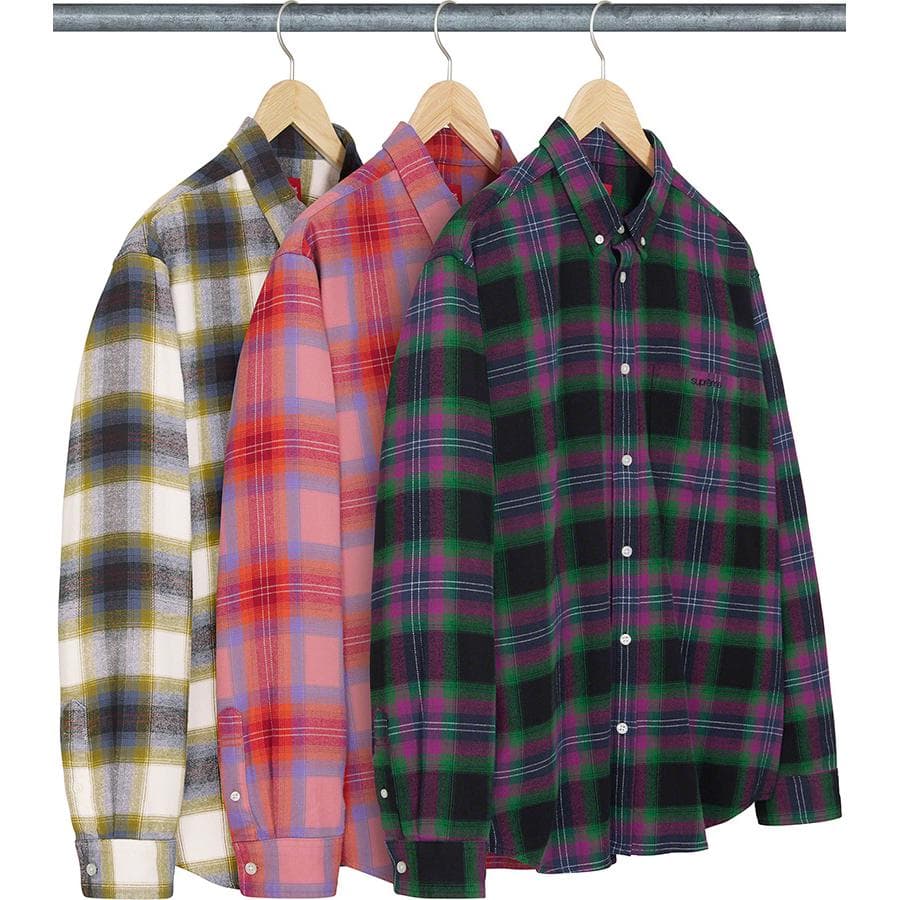 Brushed Plaid Flannel Shirt release photo 1