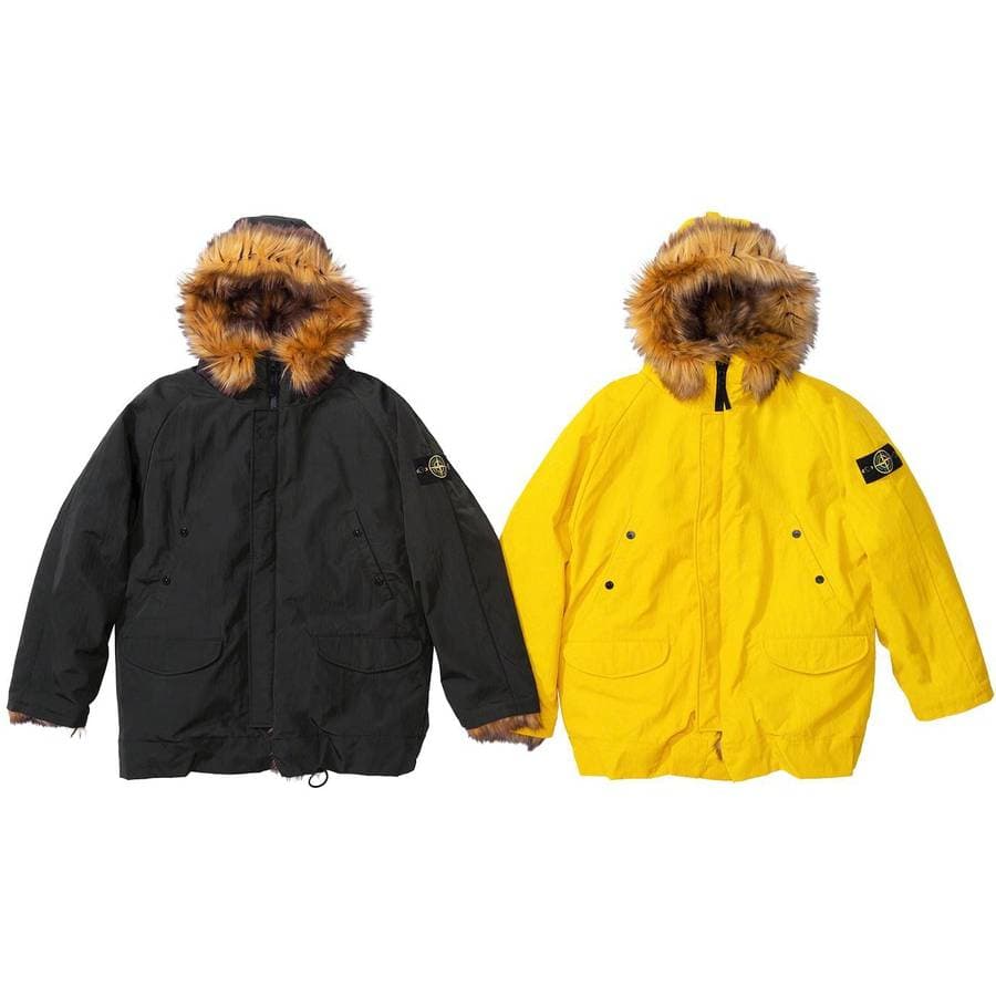 Supreme®/stone Island® Formula Steel Reversible Faux Fur Parka release photo 1