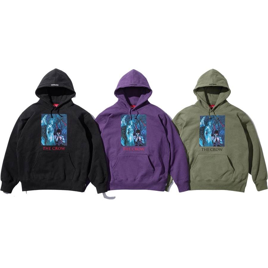 Supreme/The Crow Hooded Sweatshirt release photo 2