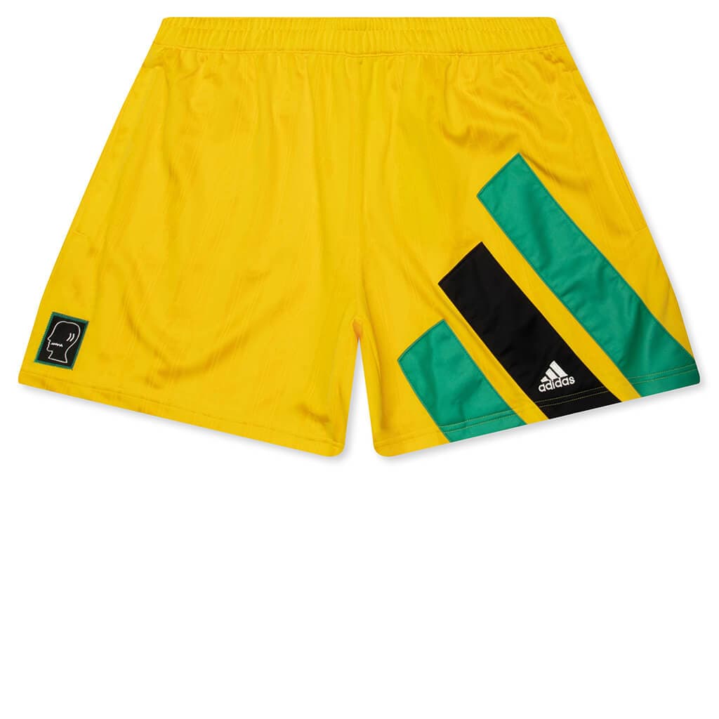 Adidas Originals x Brain Dead by Disney Soccer Shorts - Bold Gold adidas release photo