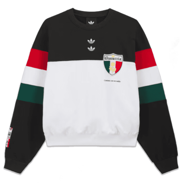 Adidas Originals x Willy Chavarria Crew Sweatshirt - Black/White adidas release photo