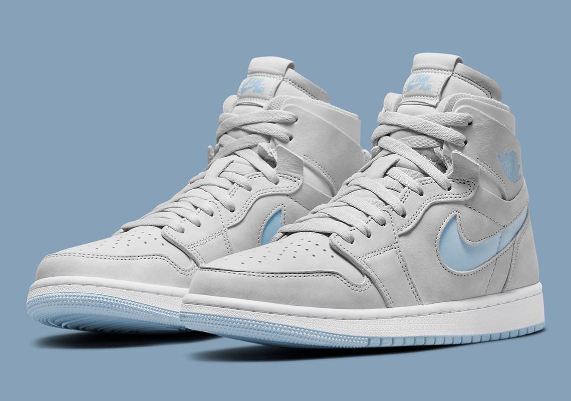Air Jordan 1 Zoom Air CMFT "Grey Fog and Celestine Blue" Jordan release photo