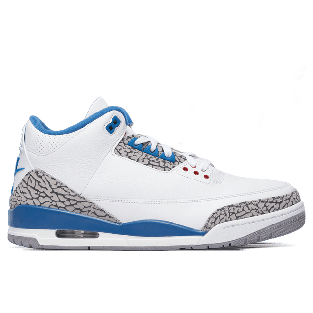 Air Jordan 3 Retro 'True Blue' - White/True Blue/Grey/Fire Red Jordan release photo