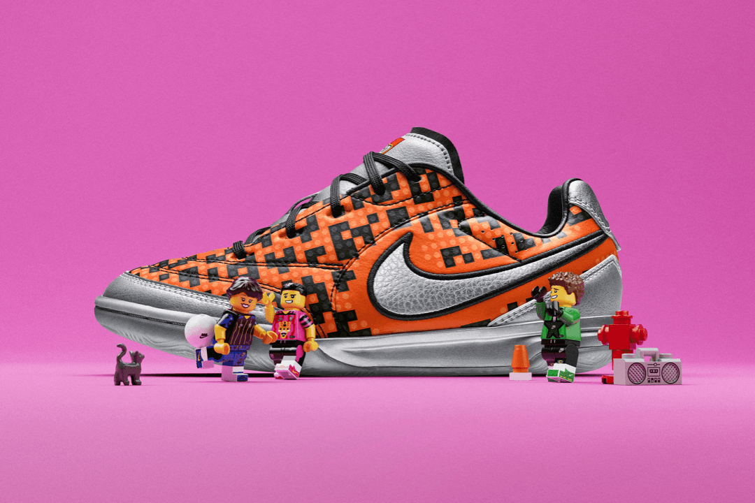 LEGO x Nike Jr. Streetgato "Safety Orange" Nike release photo