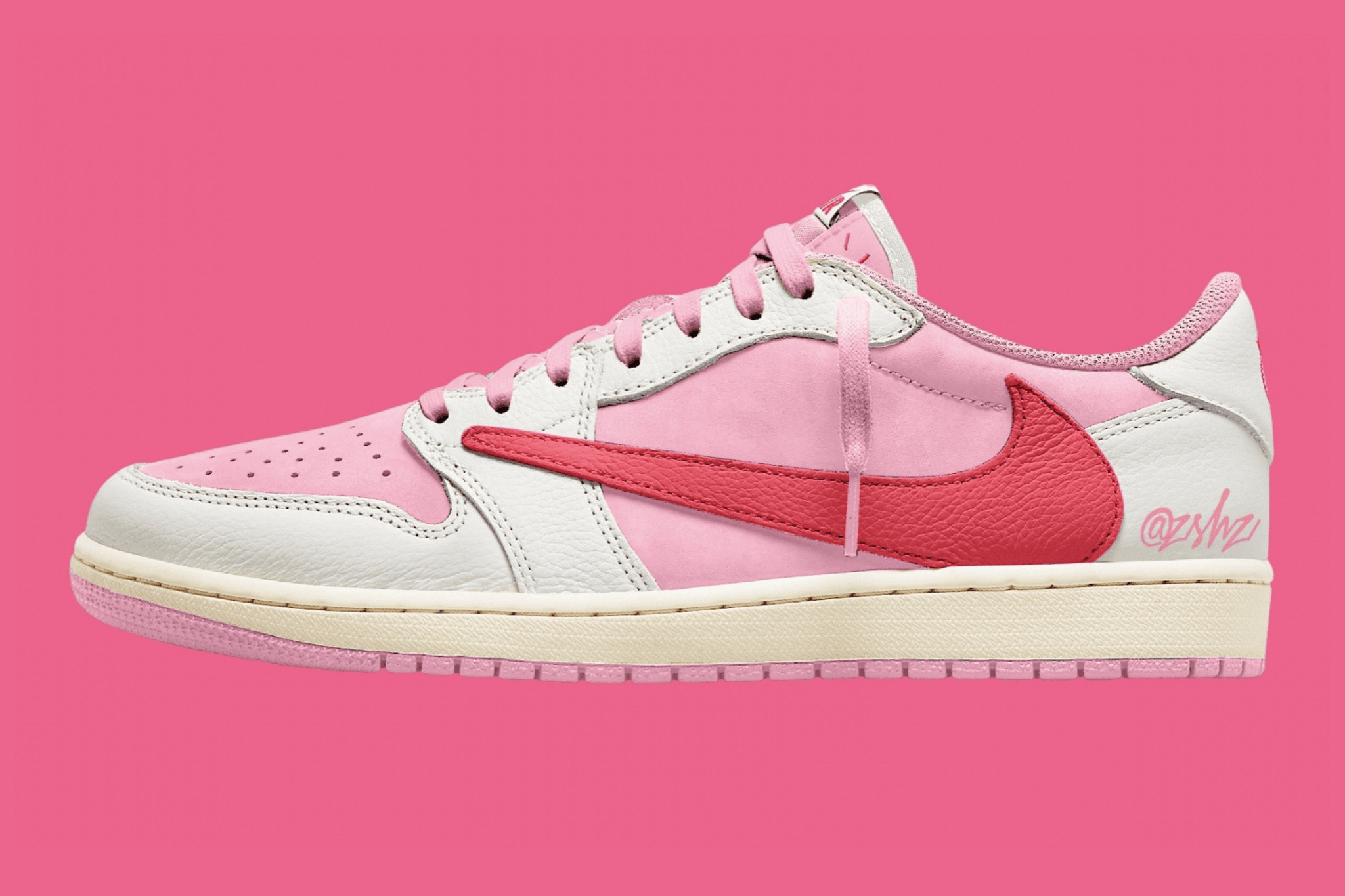 Travis Scott x Air Jordan 1 Low OG SP "Muslin/Shy Pink" Jordan release photo