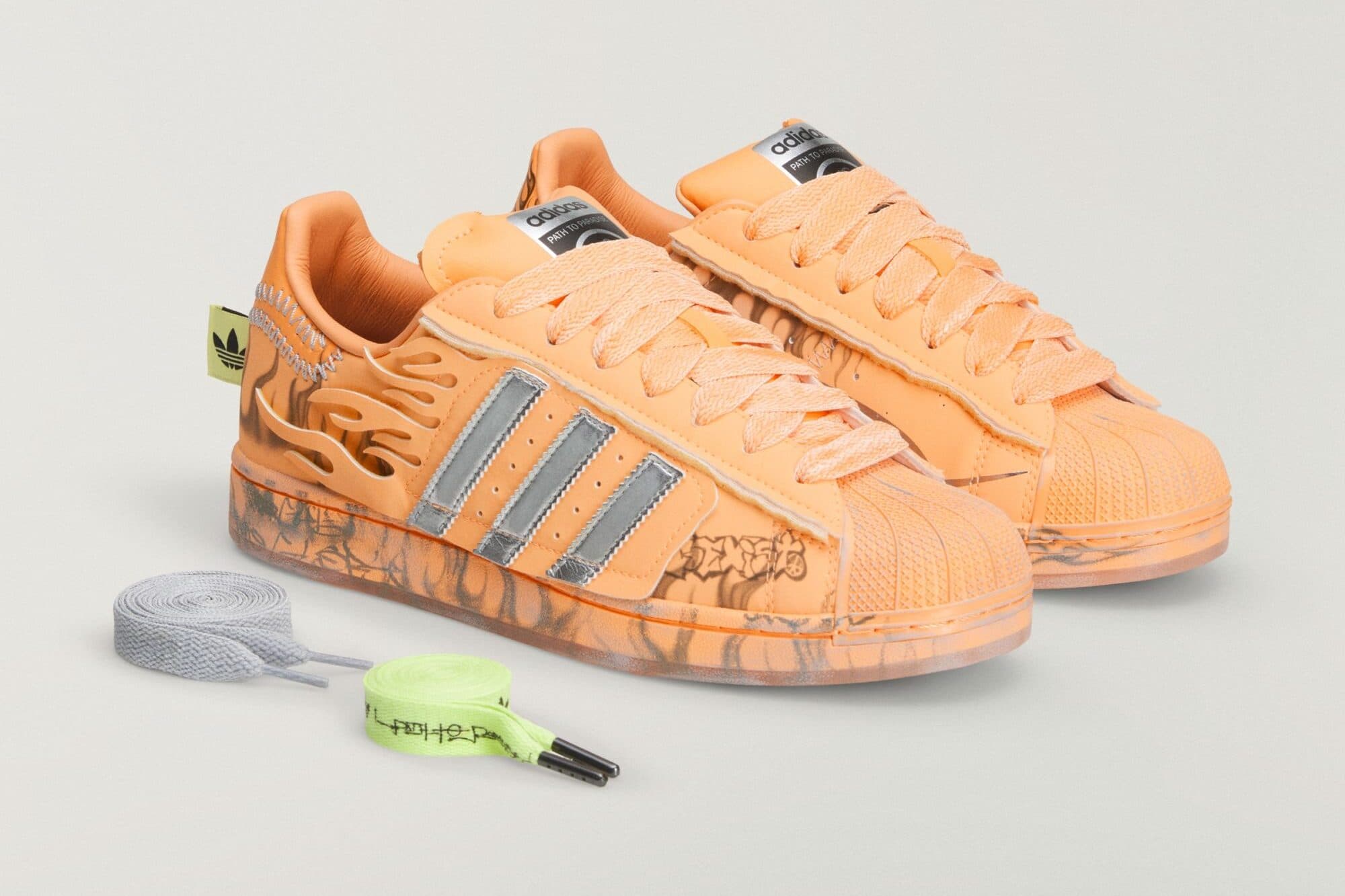 Hellstar x adidas Superstar "Hazy Orange" adidas release photo