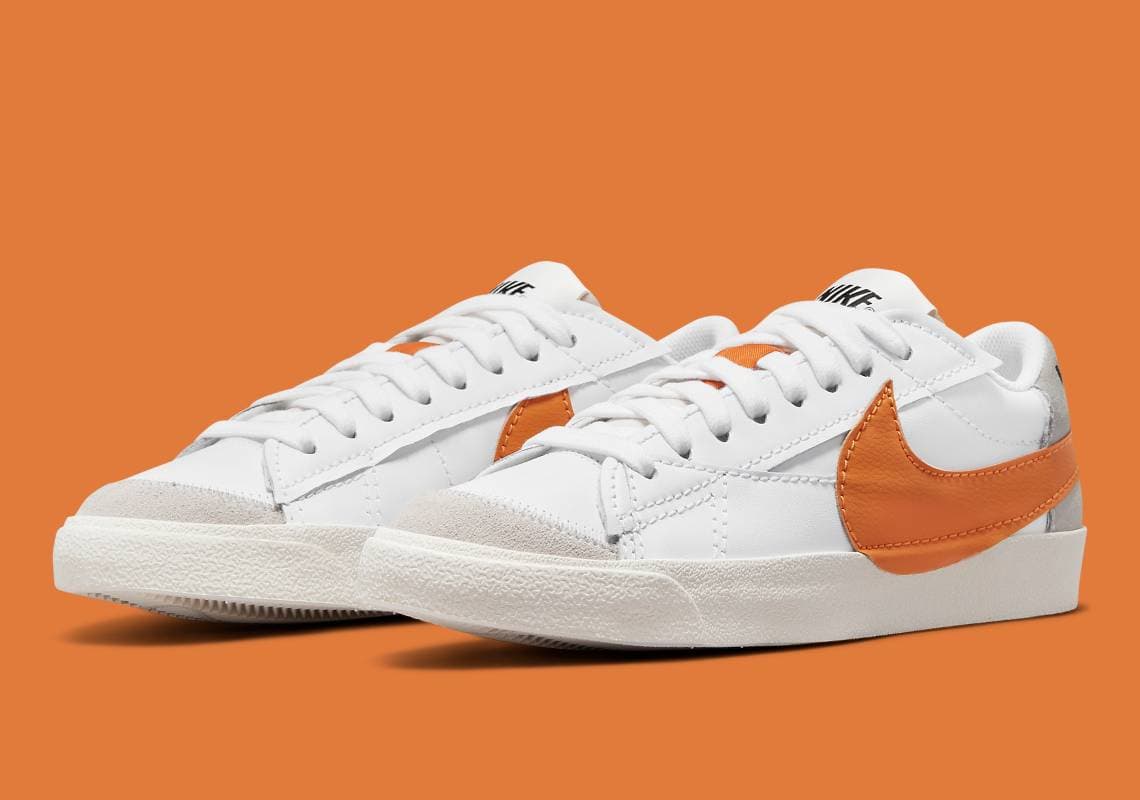 Nike Blazer Low Jumbo "White/Orange" Nike release photo