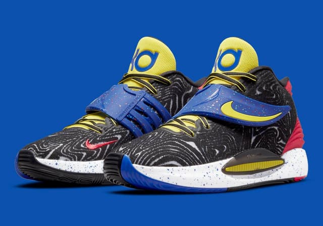 Nike KD 14 "Fusion Red/Yellow Strike" Nike release photo