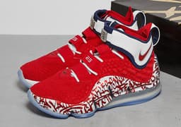 Nike LeBron 17 “Graffiti Fire Red” release thumbnail 12