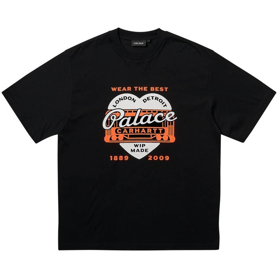 Palace Carhartt Wip Heart T-shirt Black release photo