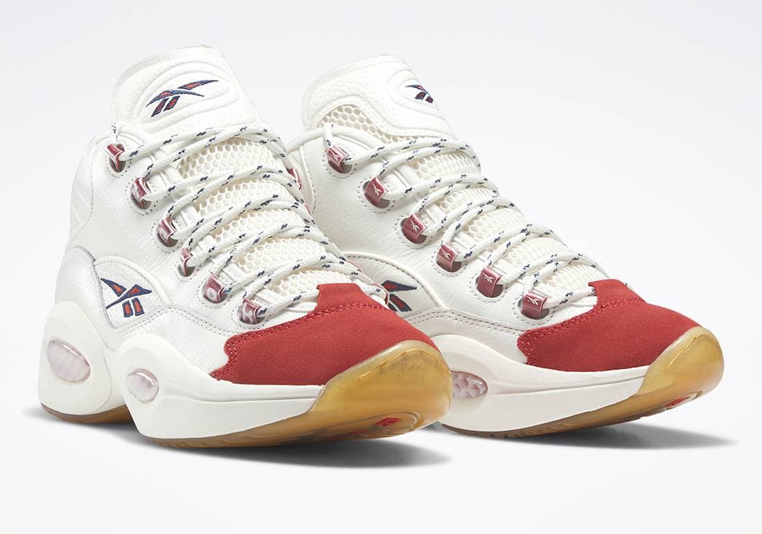 Reebok Question Mid “Vintage Red Toe” release photo