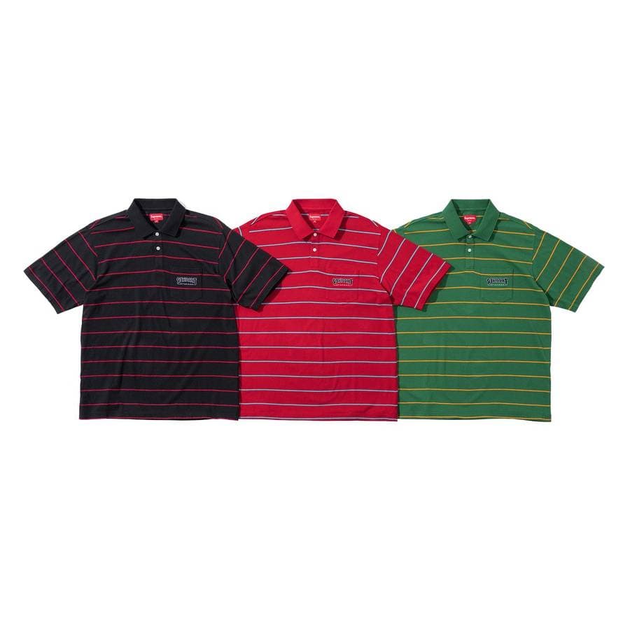 Supreme®/thrasher® Stripe Polo release photo 1
