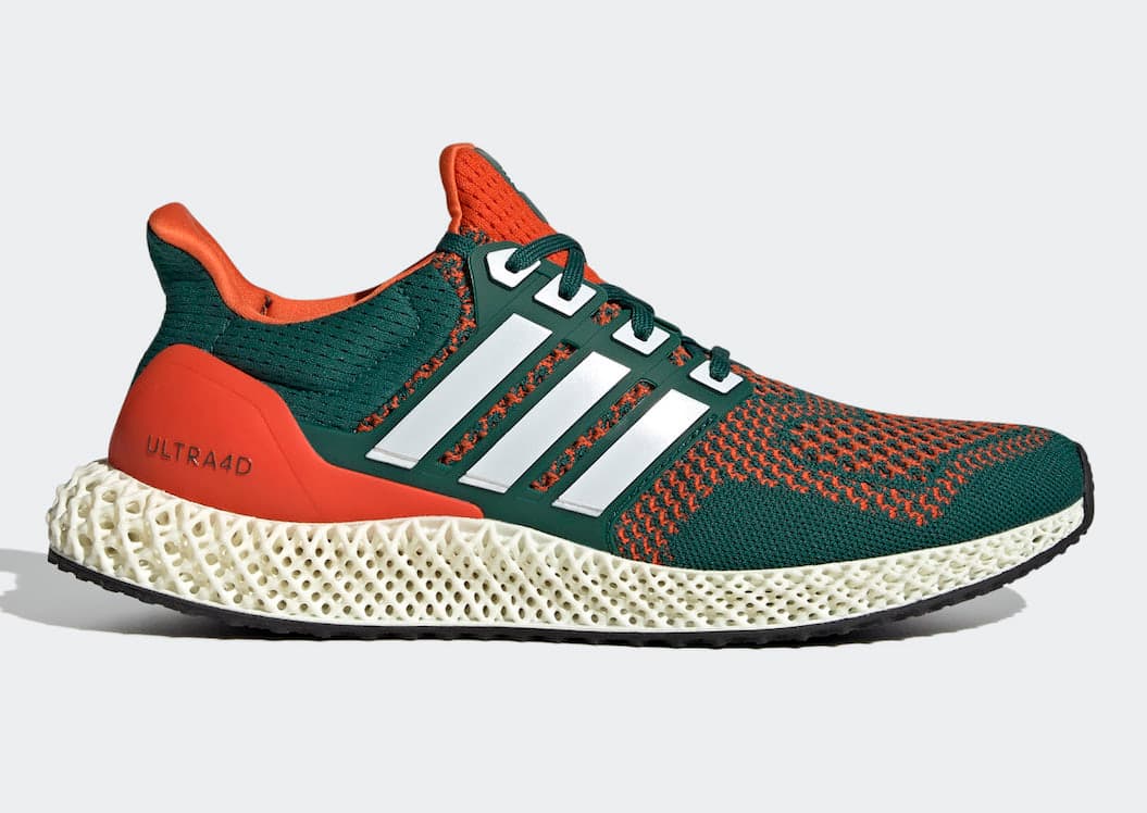 adidas Ultra 4D “Miami Hurricanes” adidas release photo