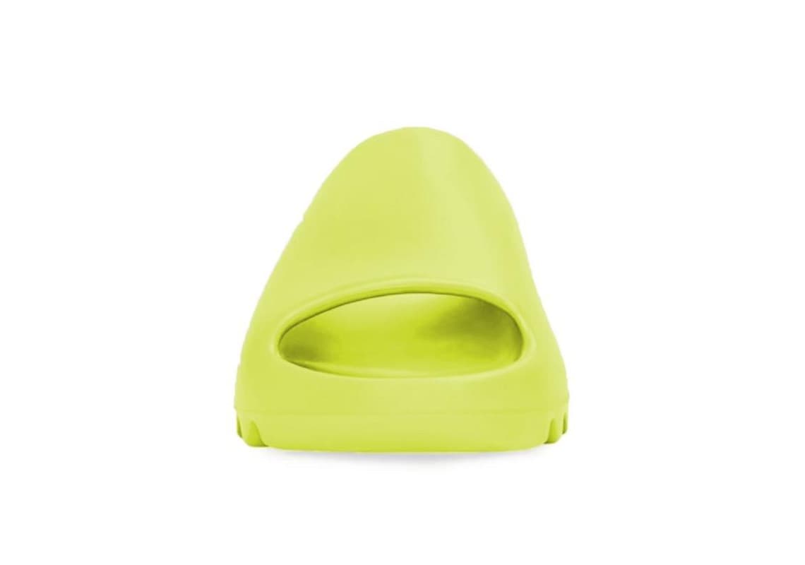 Yeezy Slide "Glow Green" Yeezy release photo