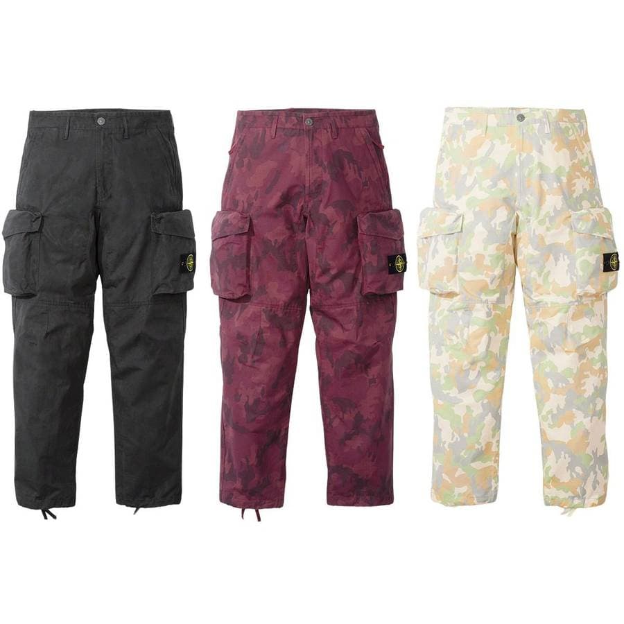 Supreme®/stone Island® Reactive Ice Camo Ripstop Cargo Pant release photo 1