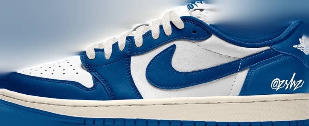 Air Jordan 1 Low OG Summit White / Storm Blue Jordan release photo