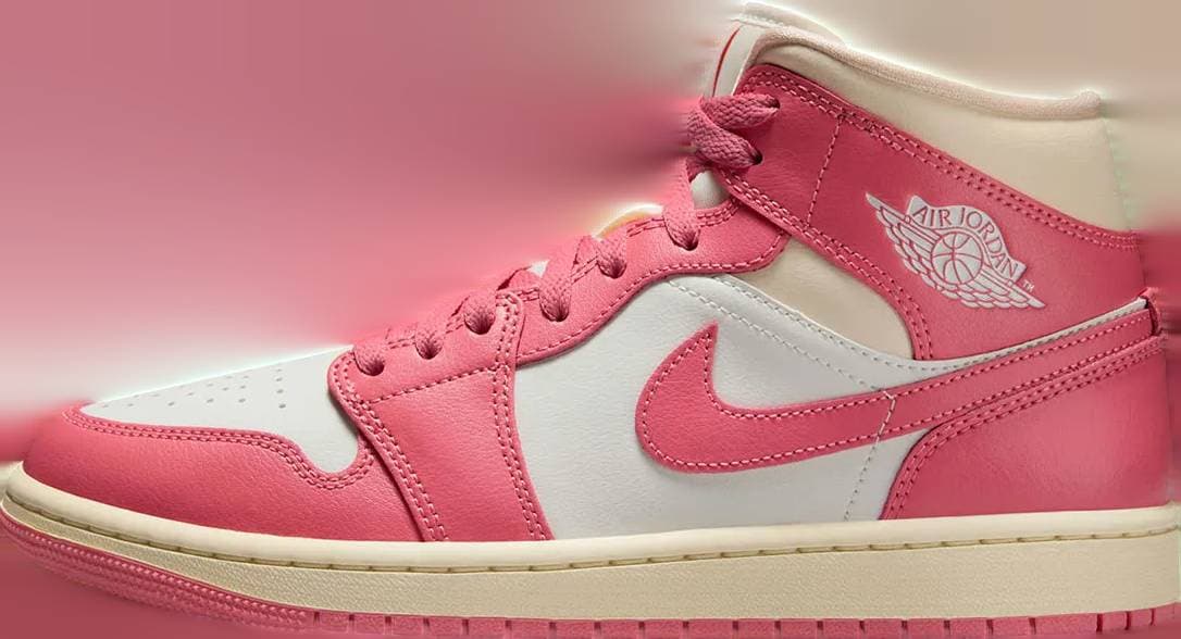 Air Jordan 1 Mid Sail / Guava Ice Jordan release photo