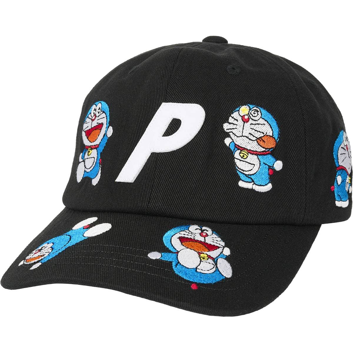 Palace Doraemon 6-panel Black release photo