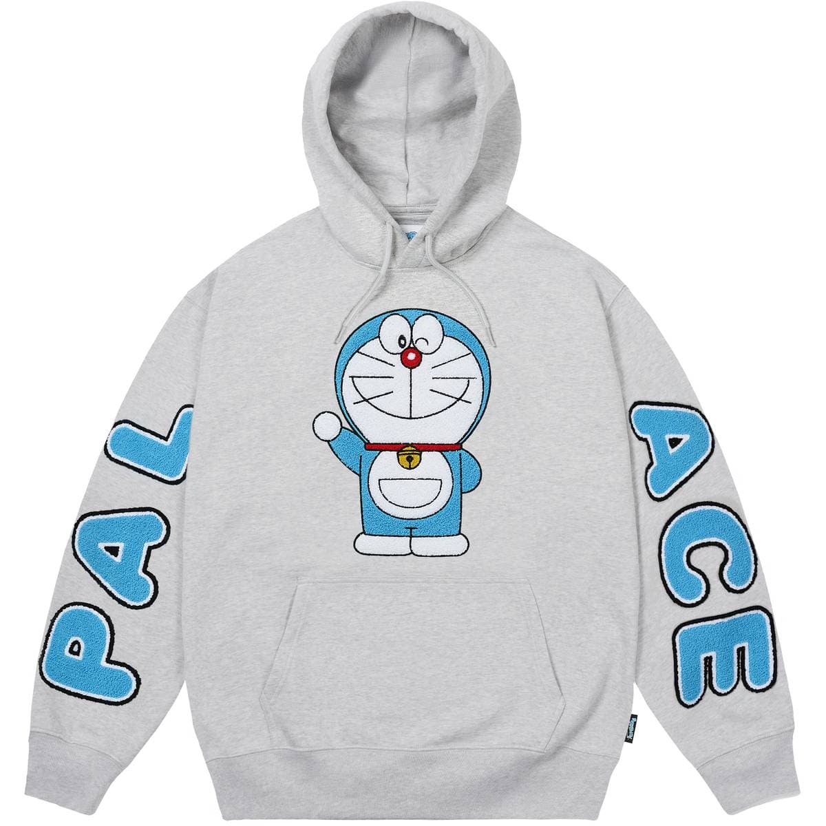 Palace Doraemon Hood Grey Marl release photo 1