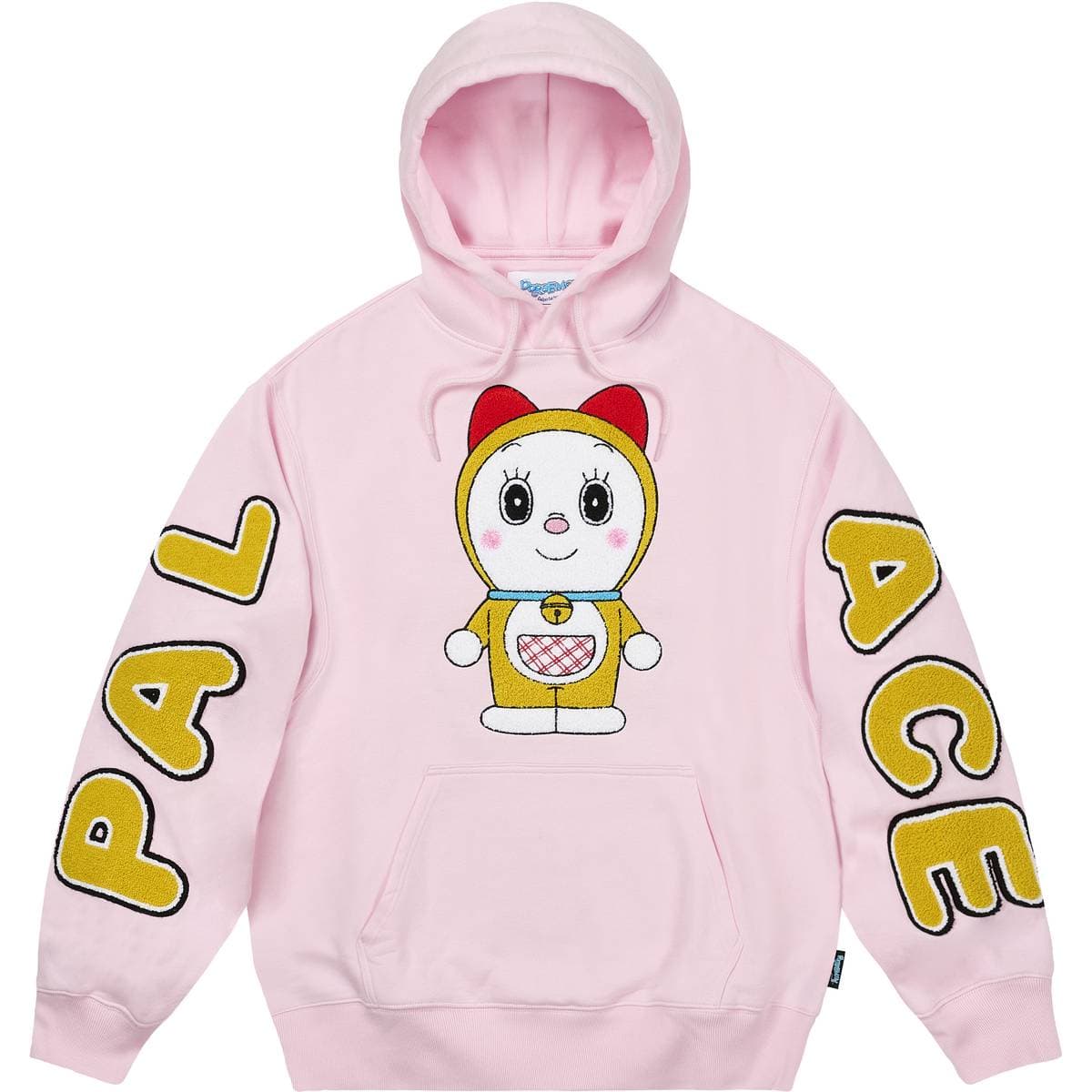 Palace Doraemon Hood Pink release photo