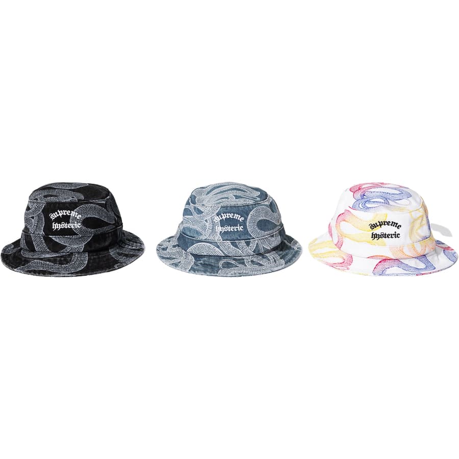 Supreme®/HYSTERIC GLAMOUR Snake Denim Crusher release photo 1